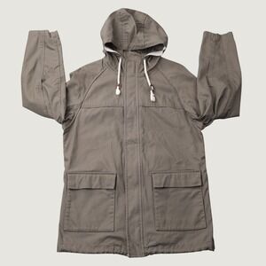 Life After Denim Hooded Field Jacket S Brown Cotton Utility Parka